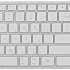 Клавиатура Acer OKR301,  USB, Bluetooth/Радиоканал, белый + серебристый [zl.kbdee.015]